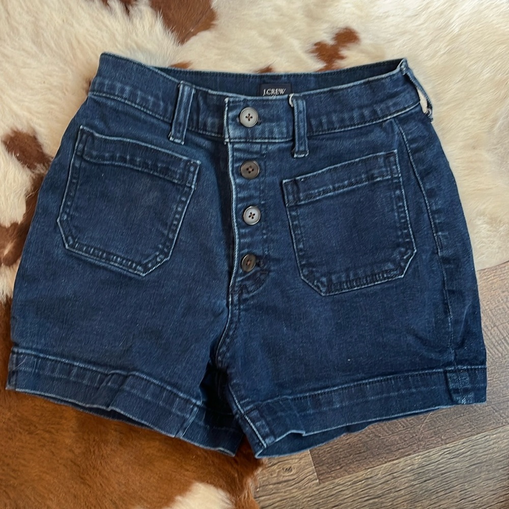 highrise jcrew shorts